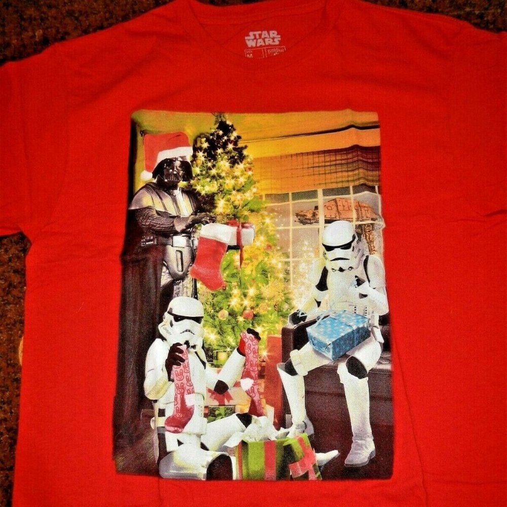 STAR WARS CHRISTMAS 501ST RED T-SHIRT  SIZE M